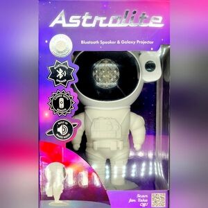 Astrolite Bluetooth Speaker & Galaxy Projector Astronaut Remote Included